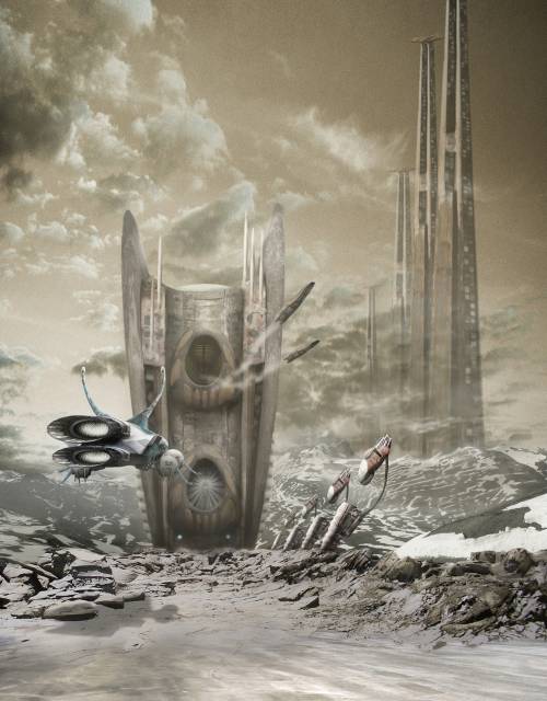 Wallpaper image: Zilopche Terrain Gate, Science Fiction, Photo Manipulation, 